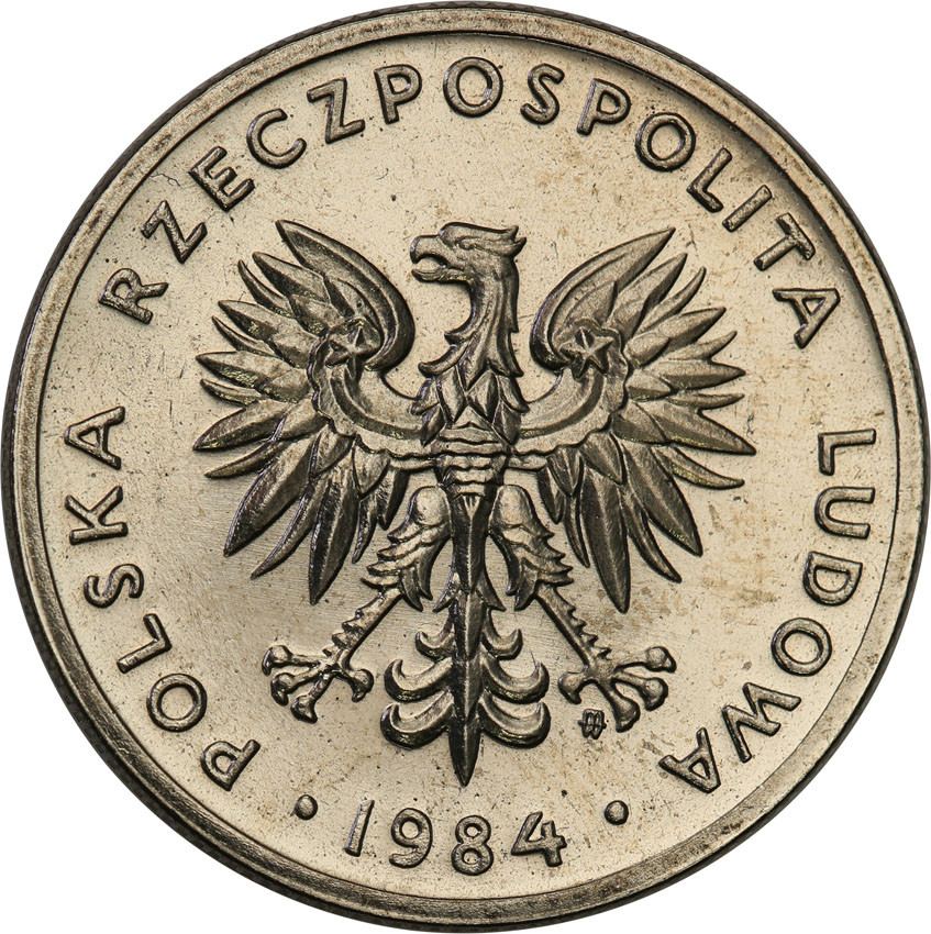 PRL. PRÓBA Nikiel 20 złotych 1984 nominał